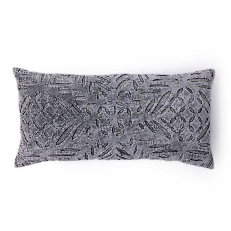 Nessie Cutwork Velvet Lumbar Cushion Cover