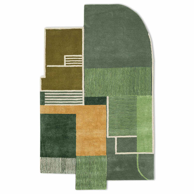 Field View Woollen And Cotton Rug