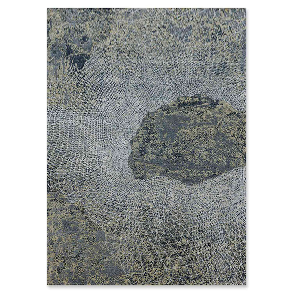 Muddle Hand Knotted Woollen And Viscose Rug