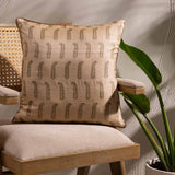 Ajrakh Silk block printed Cushion Cover