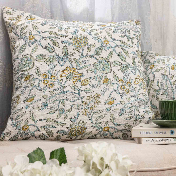 Vatika Cotton Slub Digital Printed Cushion Cover