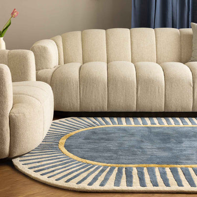 Ghoom Hand Tufted Woollen And Viscose Rug