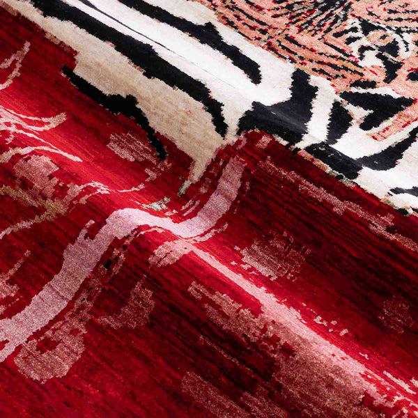 Le Tigre I Hand Knotted Silk Rug By Luke Irwin