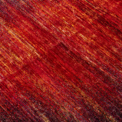 Sunset Hand Knotted Silk Rug By Luke Irwin