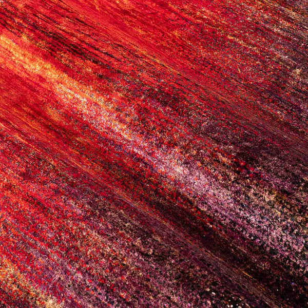 Sunset Hand Knotted Silk Rug By Luke Irwin