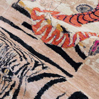 Le Tigre 5 Hand Knotted Silk Rug By Luke Irwin