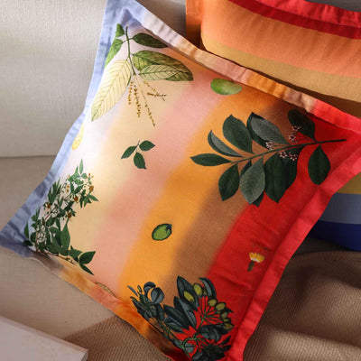 Blosom Digital Printed Woollen And Silk Cushion By Mariella Ienna