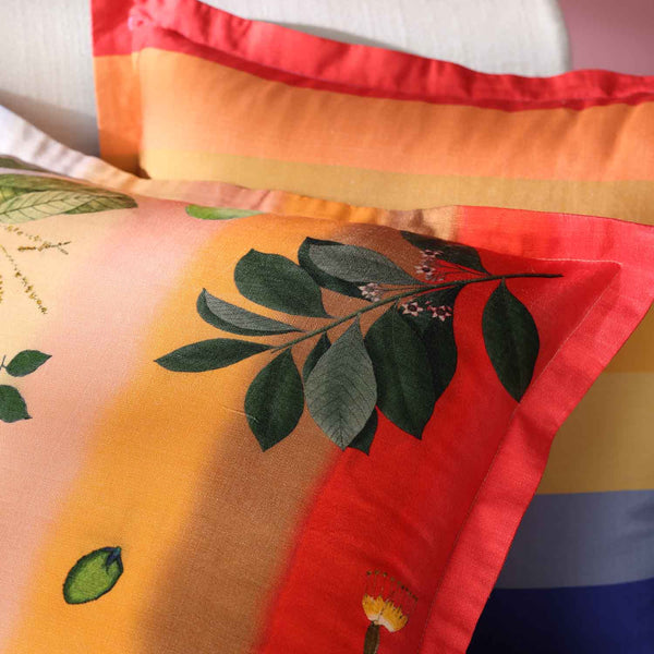 Blosom Digital Printed Woollen And Silk Cushion By Mariella Ienna