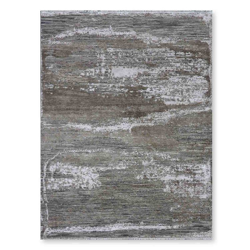 Achrome Hand Knotted Wool And Viscose Rug