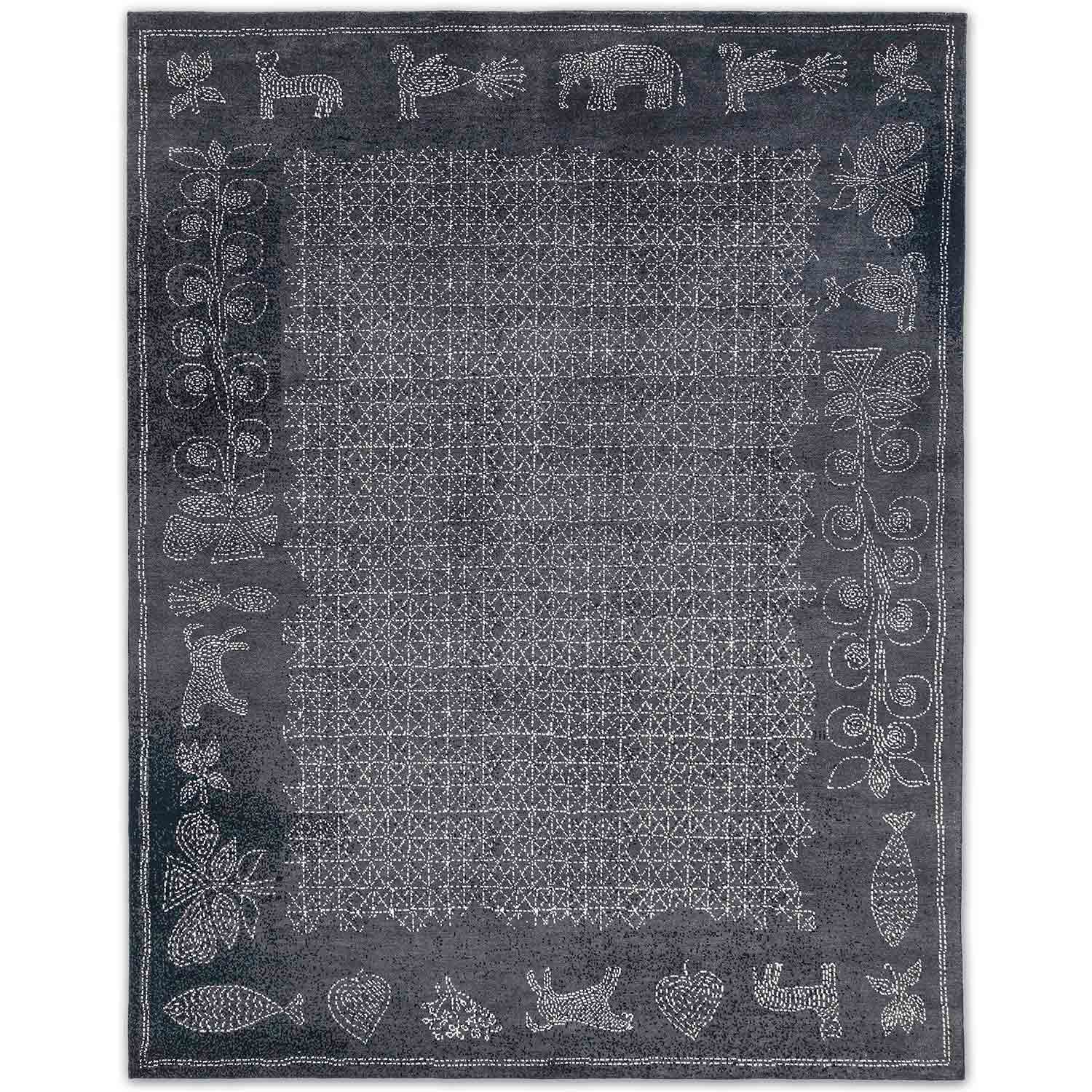 Sankhalata Hand Knotted Woollen Rug by Abraham & Thakore