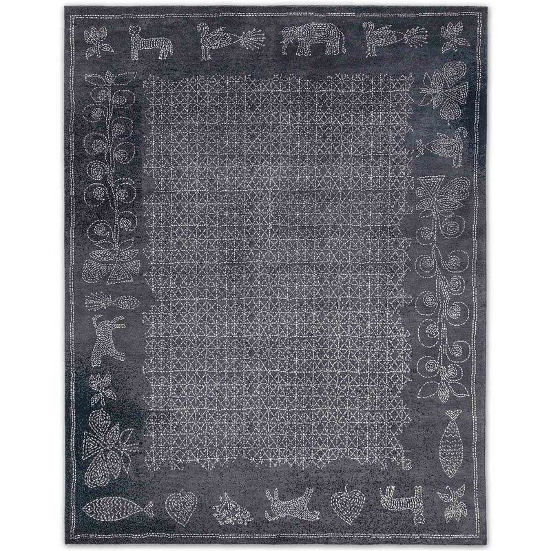 Sankhalata Hand Knotted Woollen Rug by Abraham & Thakore