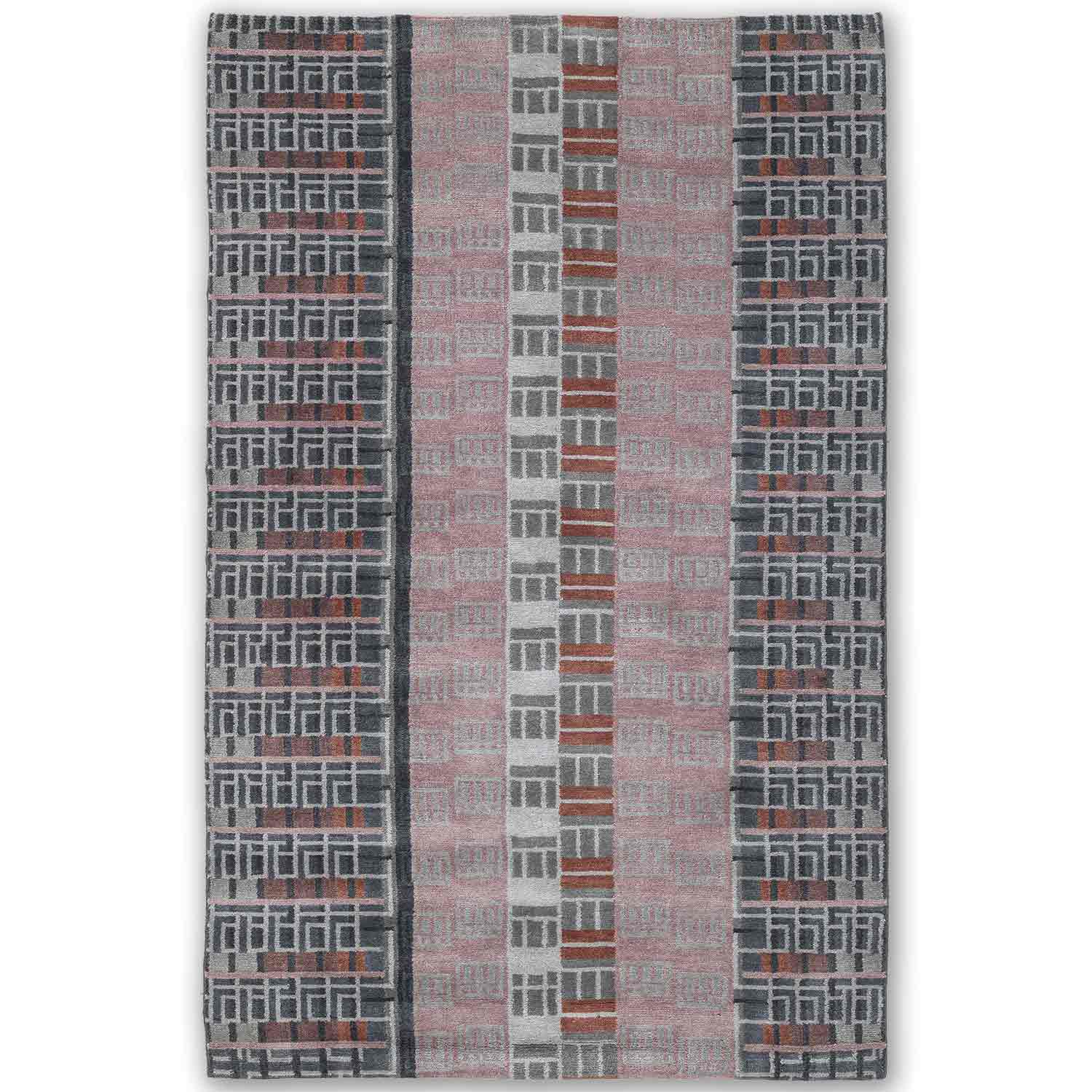 Precise Balance Hand Knotted Wool Rug By Shripal Munshi
