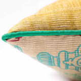 Lucendra Tassar Silk Digital Printed Cushion Cover By Mariella Ienna