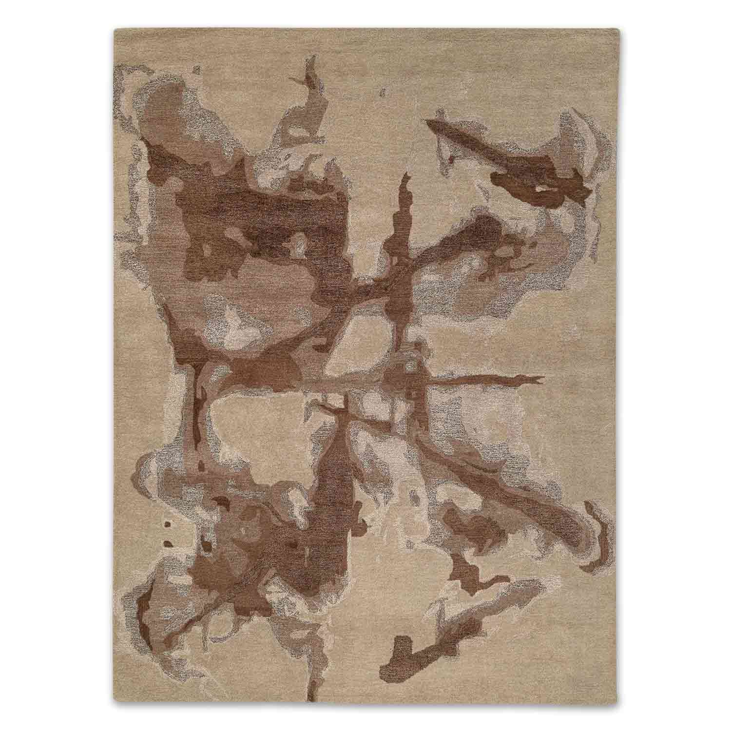 The Highland Hand Tuftedwoollen And  Viscose Rug