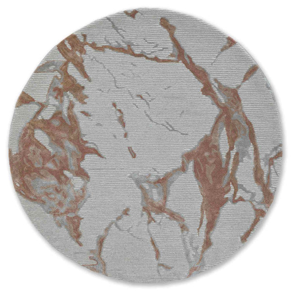 Mozart Hand Tufted Woollen And Viscose Round Rug
