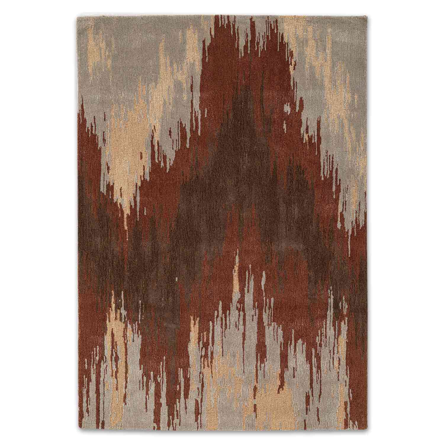 The Earth Hand Tufted Woollen And  Viscose Rug