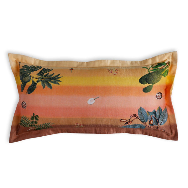 Oria Digital Printed Woollen And Silk Lumbar Cushion By Mariella Ienna