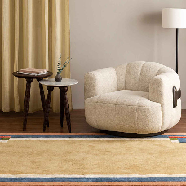 Thela Hand Tufted Woollen And Viscose Rug