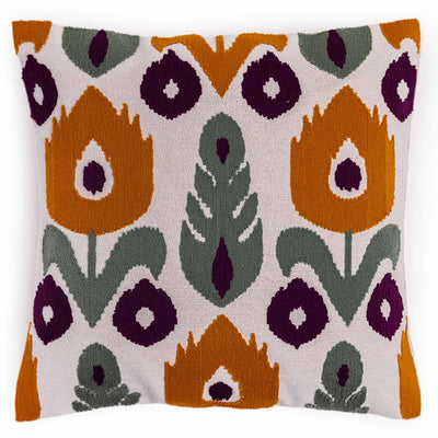Sunflower Embroidered Cushion Cover