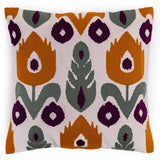 Sunflower Embroidered Cushion Cover