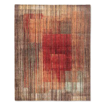 Navrang Hand Knotted Woollen And Silk Rug