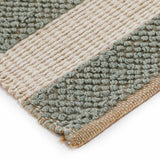 Striped Jute Flat Weave Dhurrie