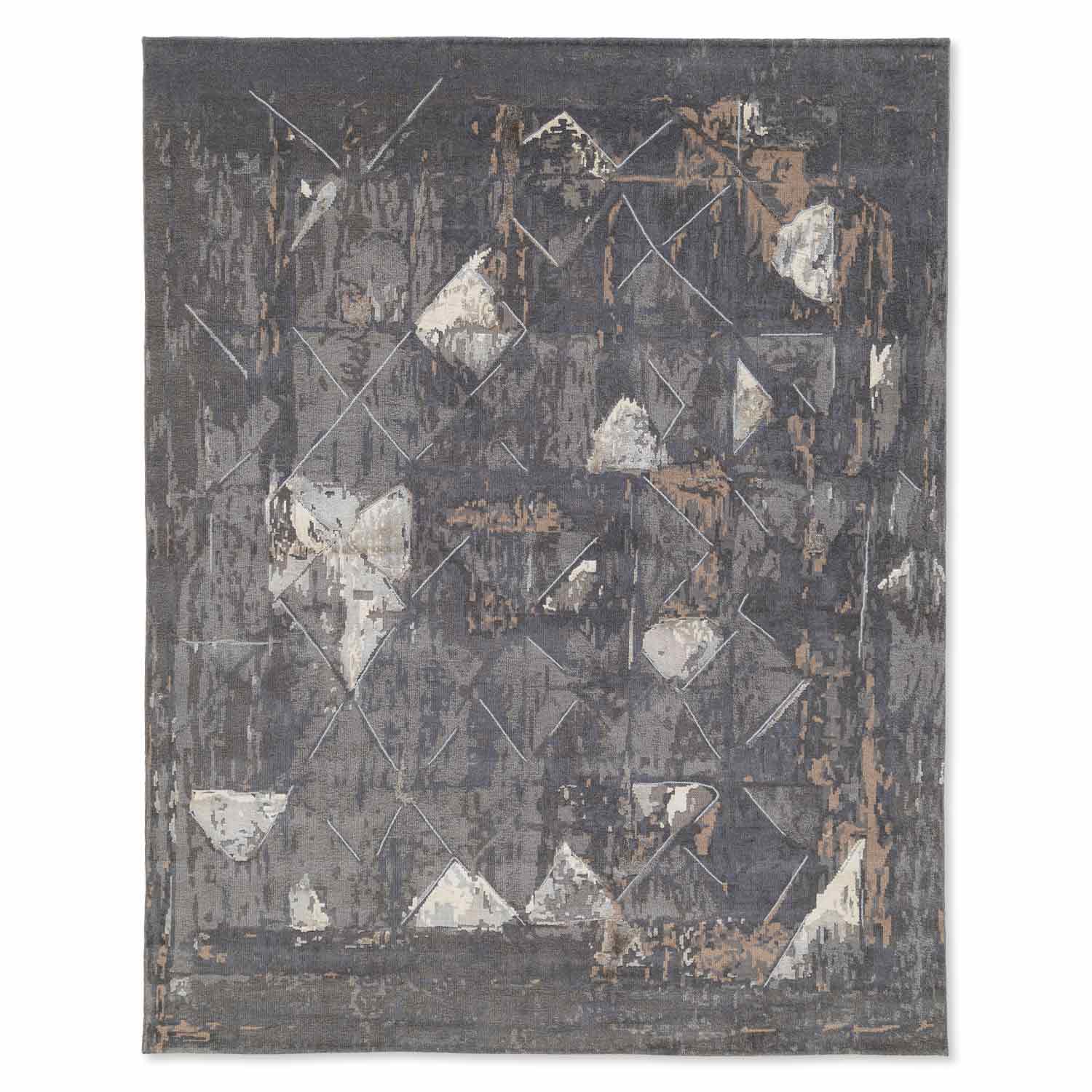 Winchester Cool Hand Knotted Woollen And Viscose Rug By Angeli Sowani