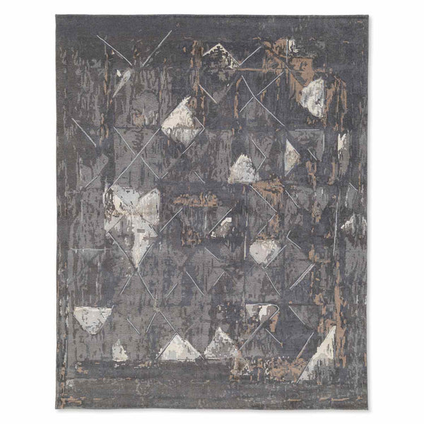 Winchester Cool Hand Knotted Woollen And Viscose Rug By Angeli Sowani