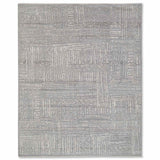Slate Hand Knotted Woollen And Silk  Rug