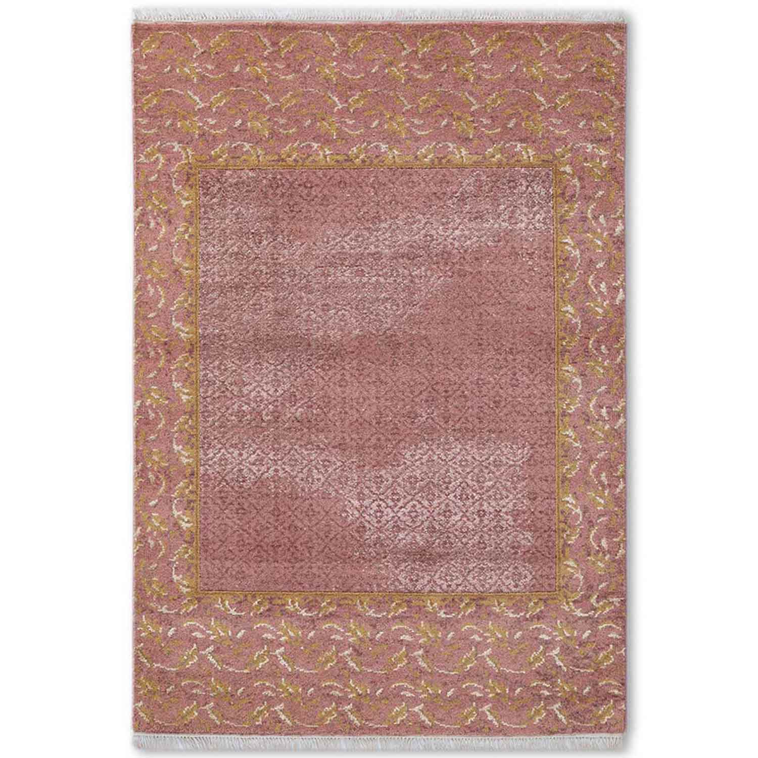 Khidmat Hand Knotted Woollen And Viscose Rug