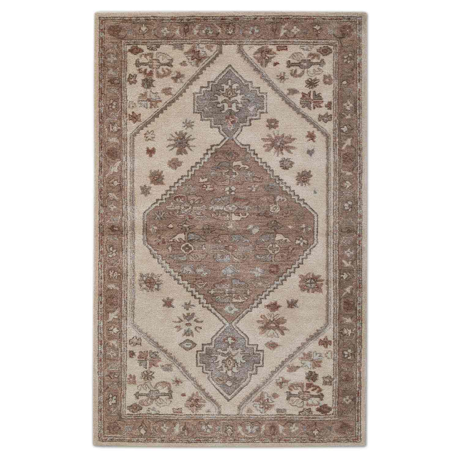 Zardozi Hand Tufted Woollen And Viscose Rug