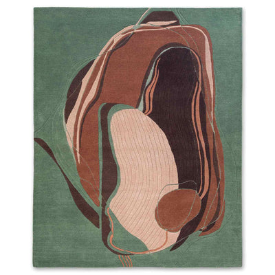 Skein Hand Tufted Woollen And Viscose Rug