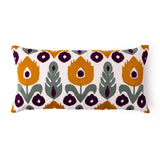 Sunflower Embroidered Lumbar Cushion Cover