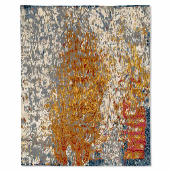 Alara Hand Knotted Woollen And Silk Rug By Angeli Sowani