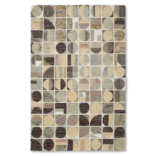 Sciotolli- Gold Hand Tufted Woollen Rug By Mariella Ienna
