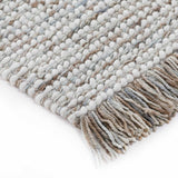 Self Textured Flat Weave Wool And Jute Dhurrie