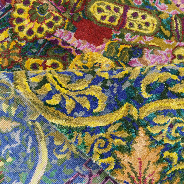 Crown Jewel Hand Knotted Woollen And Viscose Rug By Smitha Zachariah