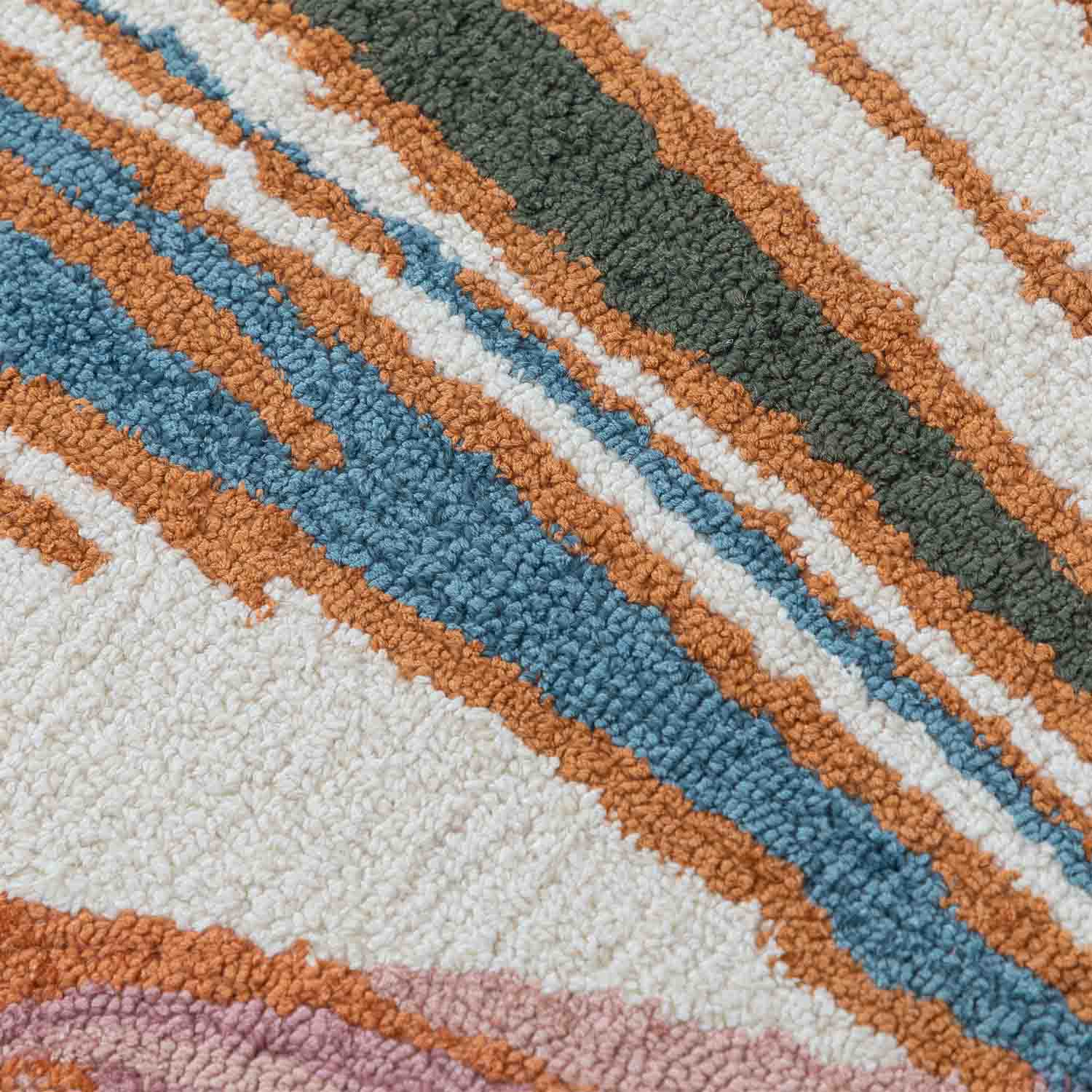 Flory Hand Tufted Woollen And Viscose Rug