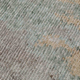 Monochrome Hand Knotted Viscose And Jute Rug