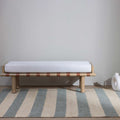 Striped Jute Flat Weave Dhurrie