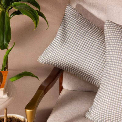 Nevara Cotton Bagru Hand Block Printed Lumbar Cushion Cover