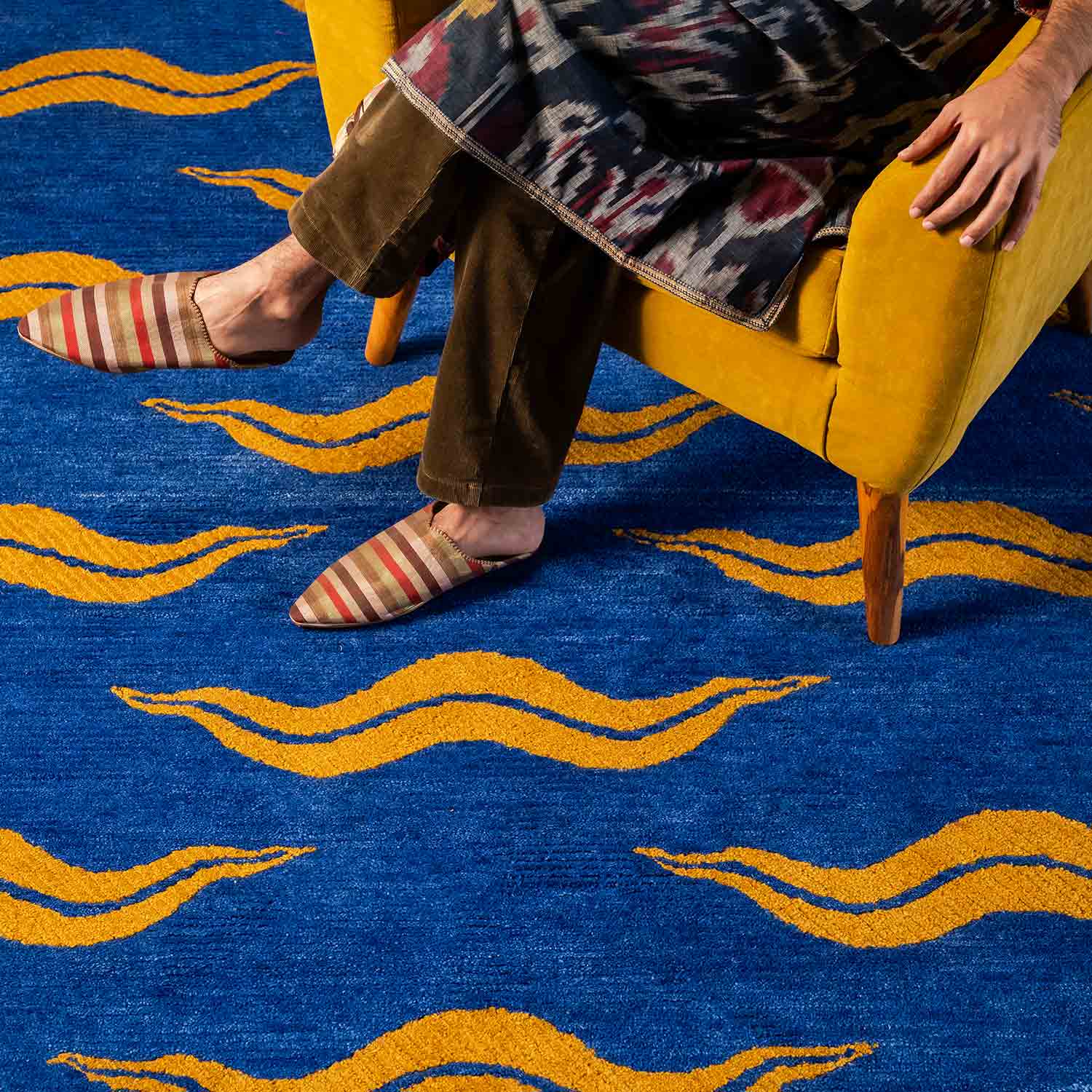 Ottoman Echo Hand Tufted Woolen Rug By Eeshaan Kashyap