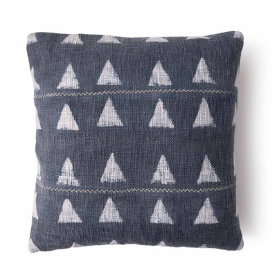 Neela Block Printed Cotton Slub Cushion Cover