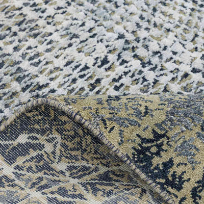 Muddle Hand Knotted Woollen And Viscose Rug