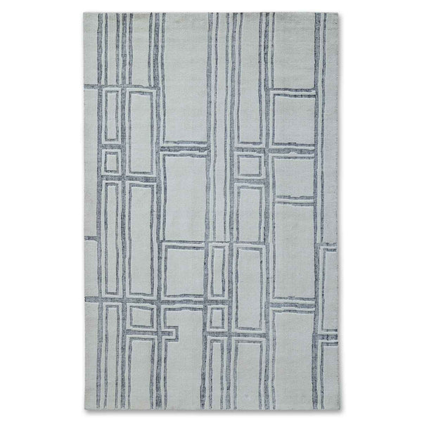 Svincoli Double Back Handloom Woollen And Viscose Rug By Mariella Ienna