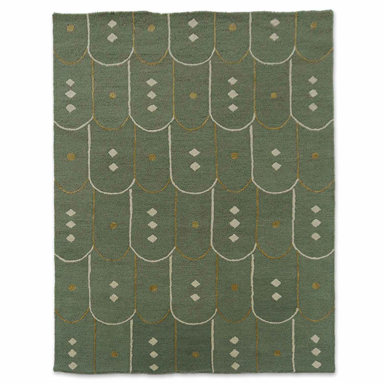 Moss Hand Tufted Woollen Rug