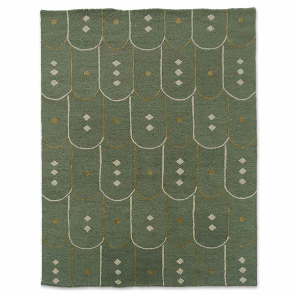 Moss Hand Tufted Woollen Rug
