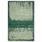 Jade Hand Knotted Woollen And Silk Rug