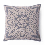 Eliza Chikan Embroidered Cotton Cushion Cover