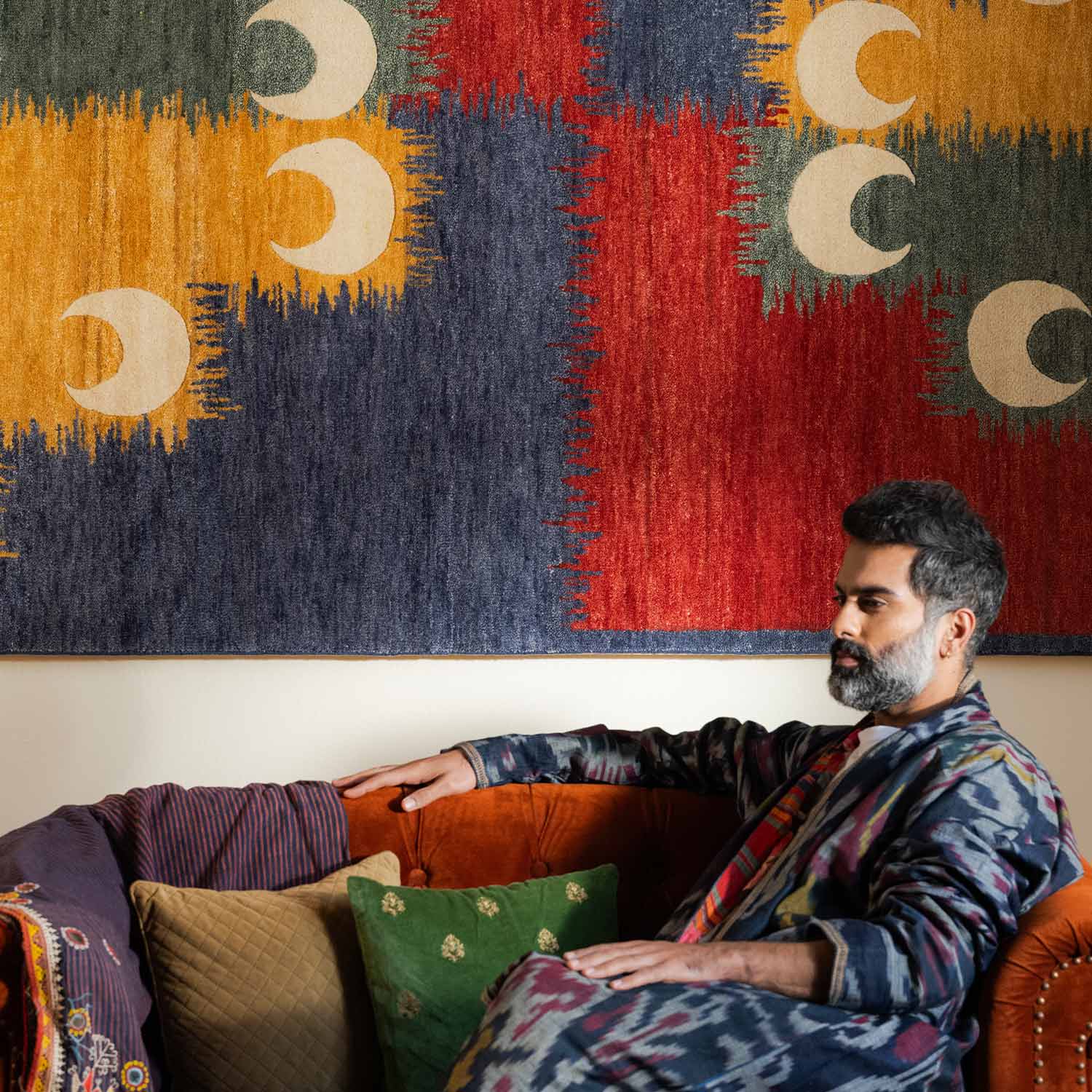 Chandrakala Hand Knotted Woollen Rug